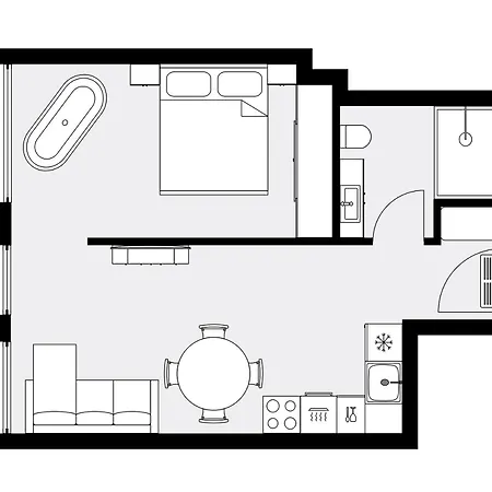 Urban Global Skyline 26th Floor - Air Condition - Free Garage Appartement Katowice