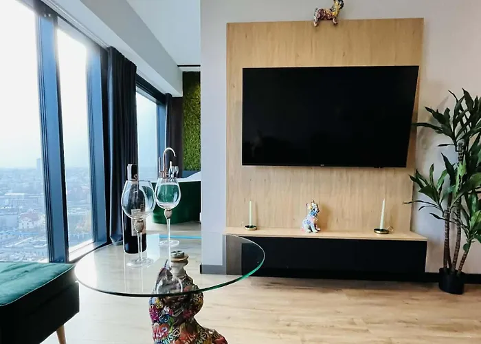 Urban Global Skyline 26th Floor, Free Garage, Self Check-in * Katowice