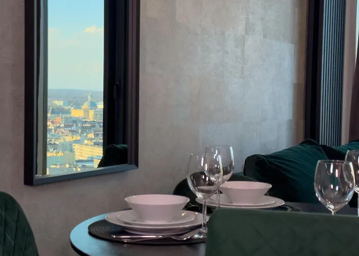 Urban Global Skyline 26th Floor, Free Garage, Self Check-in * Katowice